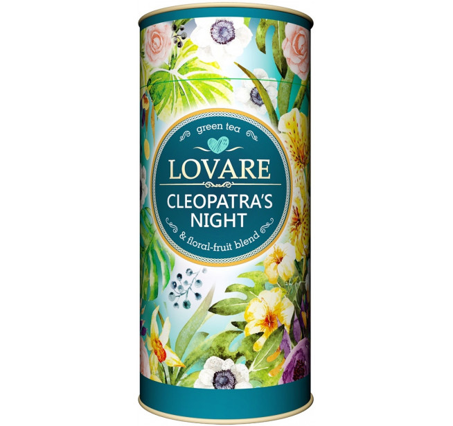 Ceai Lovare Cleopatra's Night Verde si Floral Tub 80g
